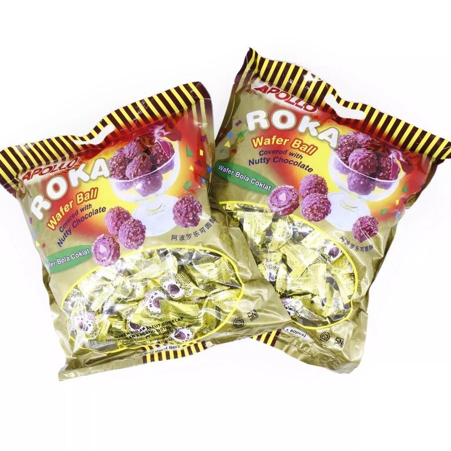 

fg-87 Roka Apollo 70 Pcs Coklat Wafer Ball Coklat Import Oleh Oleh Haji Umroh Original Sale
