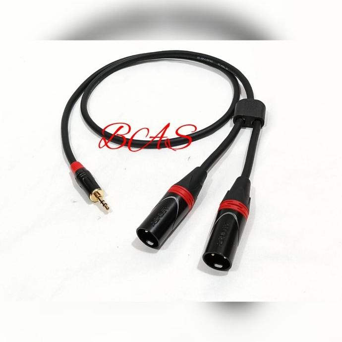KABEL AUDIO ASHLEY JACK HP MINI STEREO 3,5MM TO CANON XLR MALE CABANG