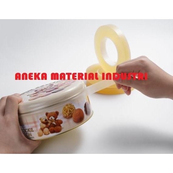 New Isolasi Lakban Segel Toples Kue Kering Roll Jumbo 50 Meter Lebih