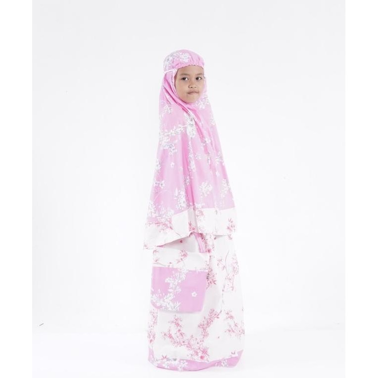 Mukena anak katun Jepang pink RH Terlaris