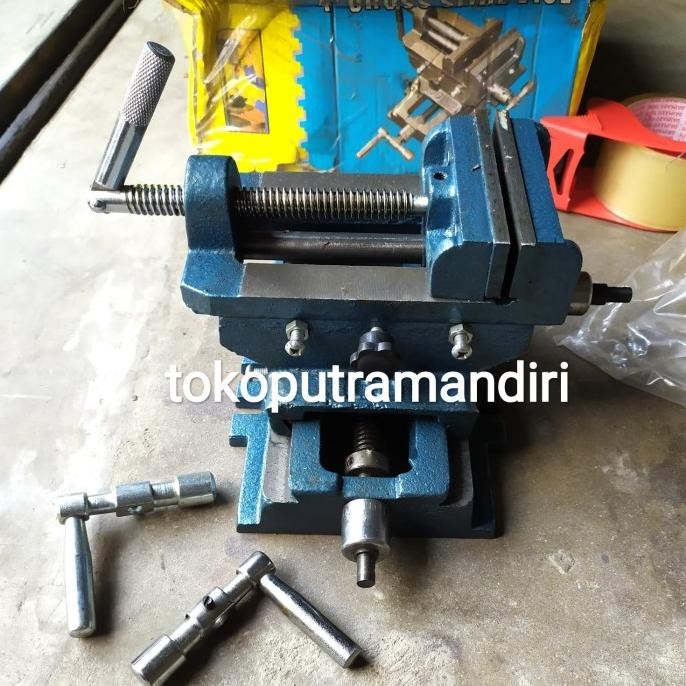 Ragum Silang 4" / Vice Cross 4" Ragum Slide Cross / Catok Bais Silang Tersedia