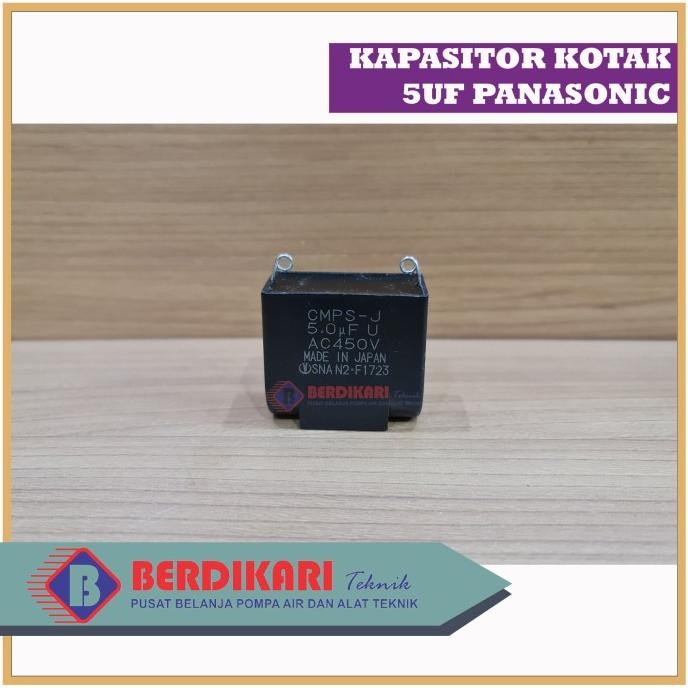 Kualitas terbaik] Capasitor / Kapasitor Pompa Air Kotak 5uf Panasonic ORIGINAL
