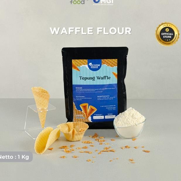 

Pre Waffle Cone Powder Cone E Rim Tepung Waffle Pre 1G