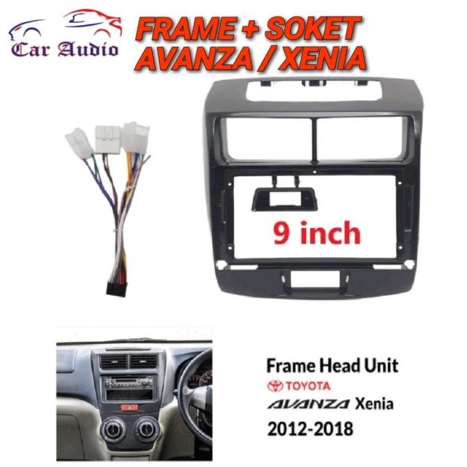 Frame Doubledin Avanza 9" Head Unit Android Avanza Plug And Play