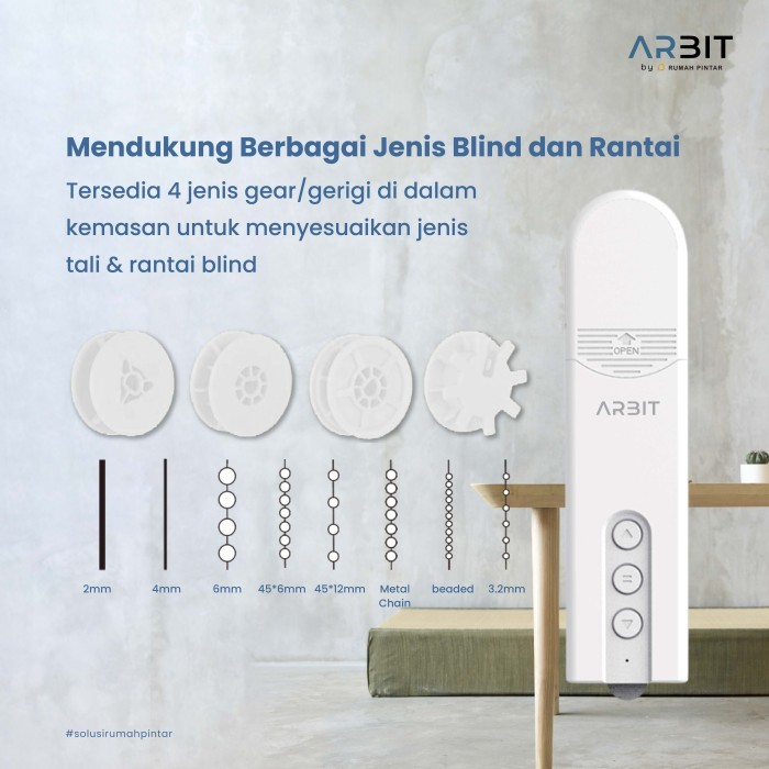 ARBIT SMART ZIGBEE TIRAI BLIND MOTOR TUYA