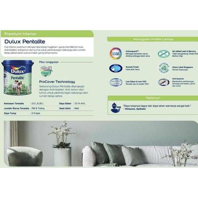 Cat Dulux Pentalite 20 Lt - Apple White 44521