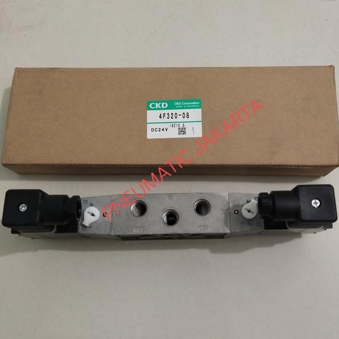 Grosir Solenoid Valve 4F320-08 Ac220V / Dc24V Ckd Pneumatic
