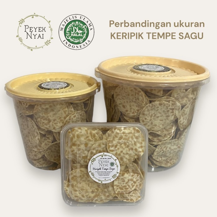 

BARANG TERLARIS Peyek Nyai Keripik Tempe Sagu (XL)
