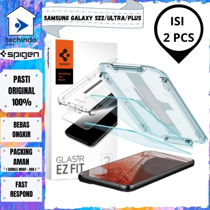 NEW Tempered Glass Samsung Galaxy S22 Ultra Plus Spigen Glas TR EZ Fit