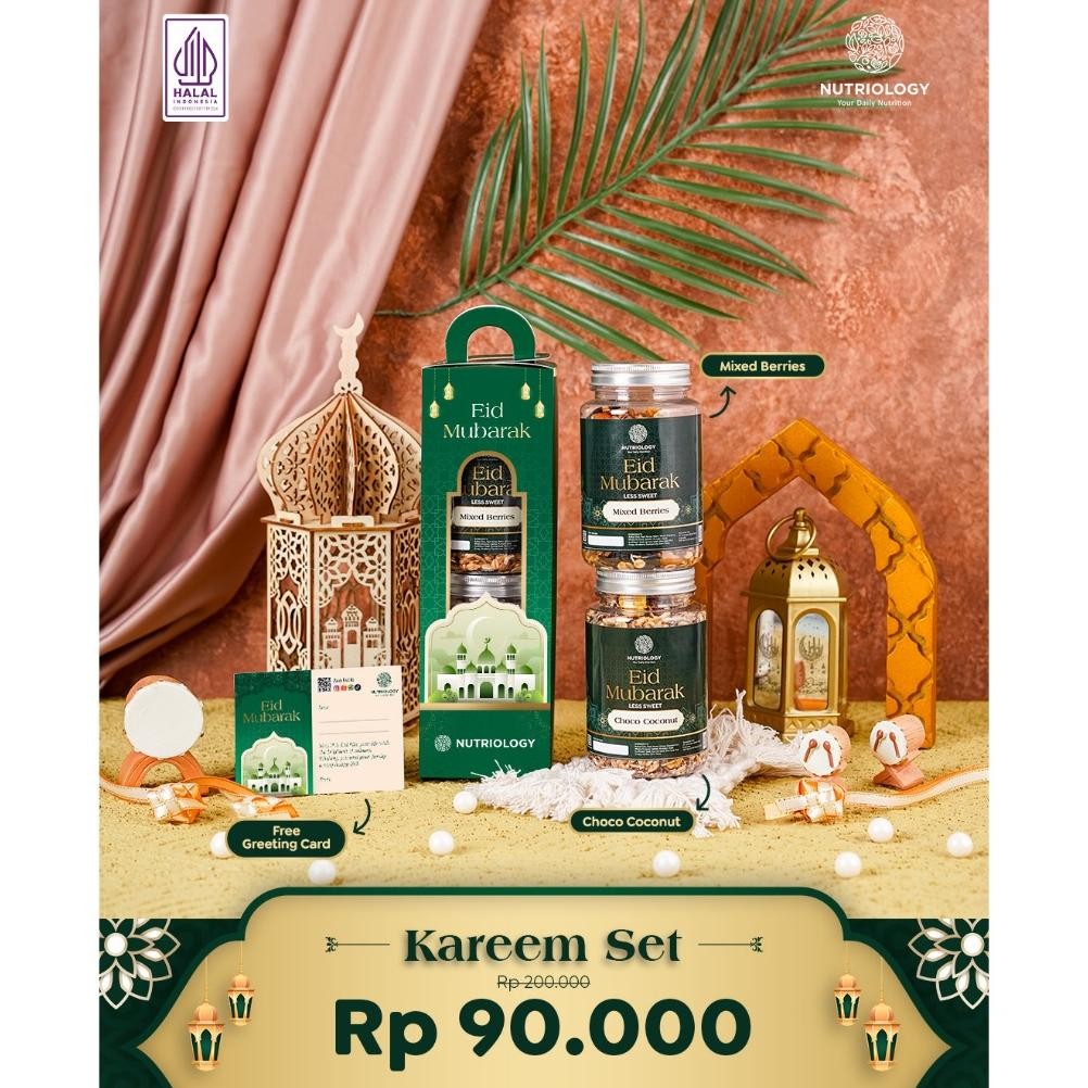 

Parcel Hampers Lebaran Idul Fitri Parsel Bingkisan Gift Hamper Hadiah Granola Nutriology Kareem Set Diskon