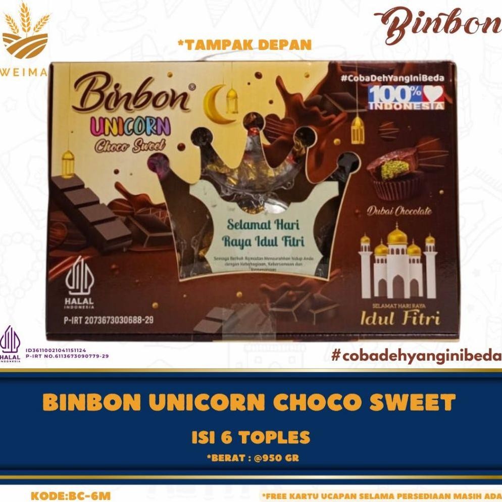 

Binbon Unicorn Choco Sweet - Paket Coklat Mix 6 Toples Terlengkap Dan Termurah