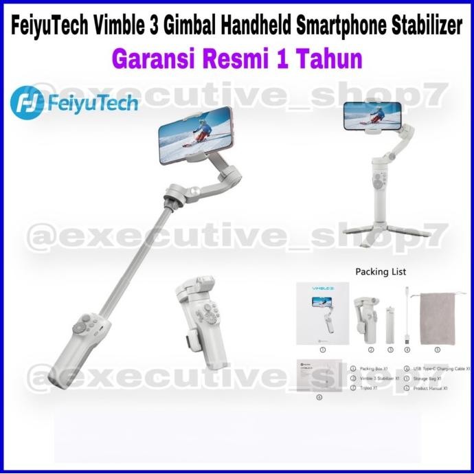 Feiyutech Vimble 3 Gimbal Handheld Smartphone Stabilizer New Stok