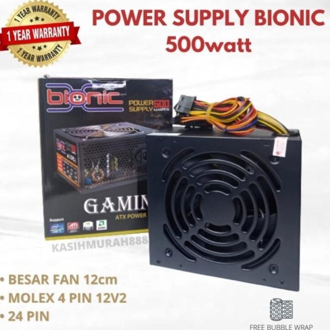 [Goodbest] Power Supply Psu Magix 500W 500Watt Predator Black Edition Gaming PC