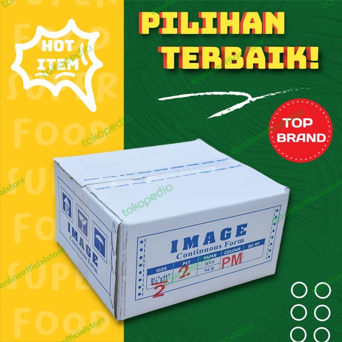 

PROMO! KERTAS CONTINUOUS FORM ANTI MACET 2 PLY BAGI 2 MEREK IMAGE