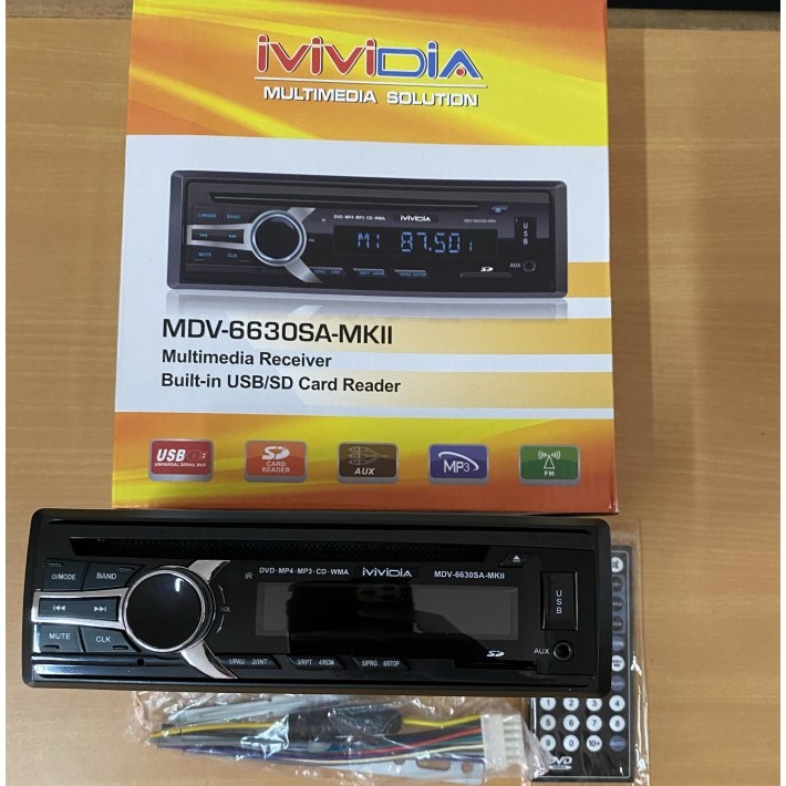 Single DVD player usb/sd card MVIDIA MDV-6630SA