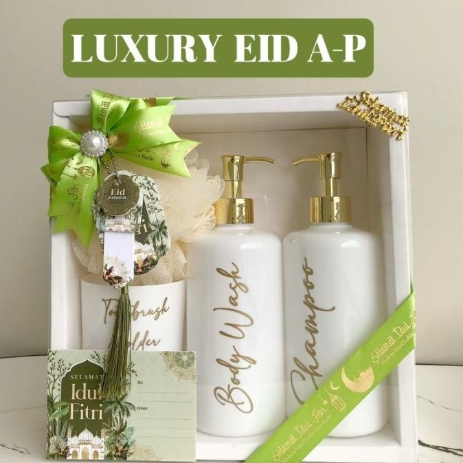Hampers Lebaran 2025 Hampers Idul Fitri 2025 Hampers Ramadhan Mubarak botol set cantik - LUXURY IED 