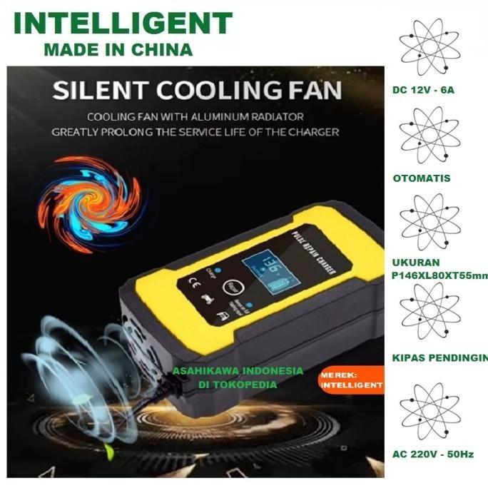 INTELLIGENT FAST CHARGER ACCU CAS AKI MOBIL MOTOR CHARGER AKI OTOMATIS