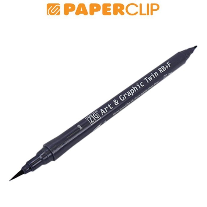 

PEN BRUSH ZIG KURETAKE ART & GRAPHIC TWIN RB+F TUT-95 008 GRAY