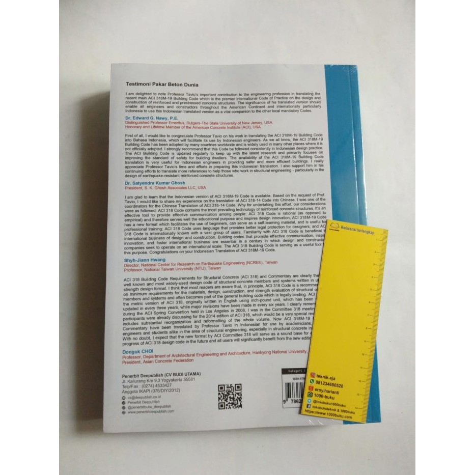 

BERGARANSI PERSYARATAN KODE BANGUNAN GEDUNG U BETON STRUKTURAL (ACI318I-19) TAVIO