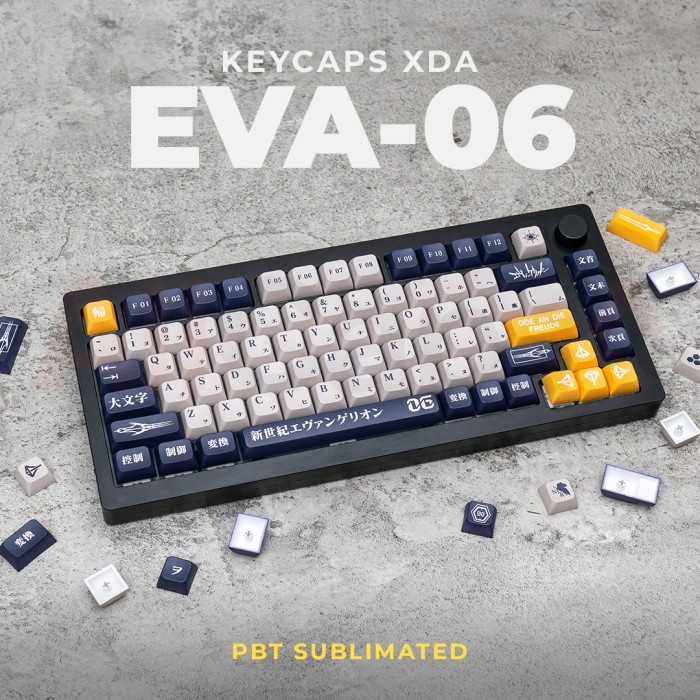 EVA-06 Mark.06 Evangelion PBT Dye Sub Keycaps