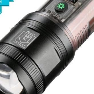 Senter LED Laser X39 7 Mode Sinar Solar Panel Flashlight Powerfull Terlaris