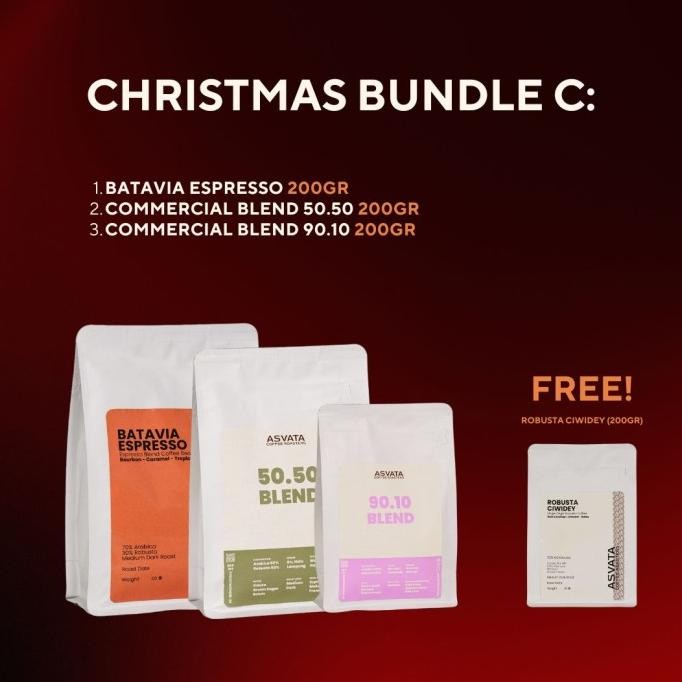 

COFFEE BUNDLING PACK ASVATA BIJI KOPI CHRISTMAS & NEW YEAR 2024