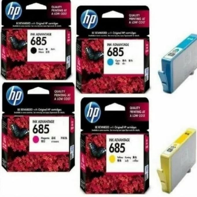 Tinta Hp 685 1Set Deskjet Ink Advantage 3525, 4615, 4625, 5525, 6525 Premium