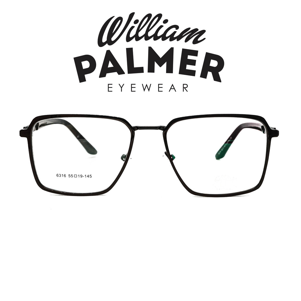 William Palmer Kacamata Pria Wanita Metal 6316 C5 Brown