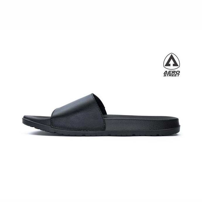 Special Promo Aerostreet 39-44 Garvi Hitam Hitam - Sandal Selop Pria Wanita BAAAA Original