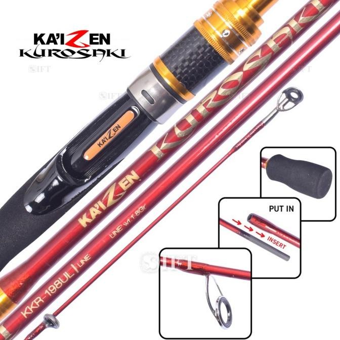 Promo Joran UL KAIZEN KUROSAKI | Solid Tip Carbon | 198 | Ultra Light COD