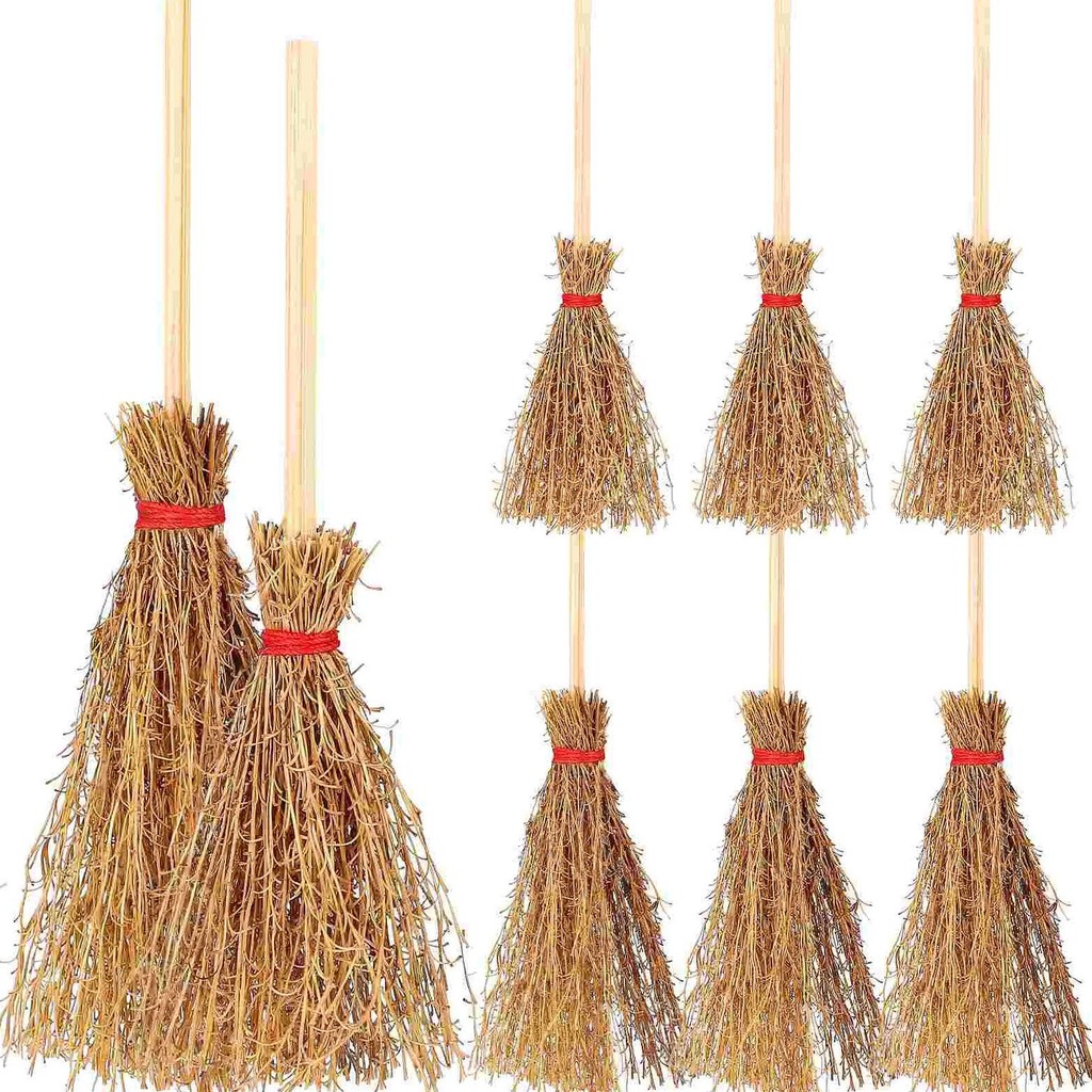 

10 Pcs Stickers Mini Broom Flying Toys Witches Broomstick Child Halloween Lights