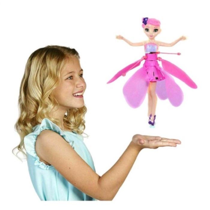 KIREI GALLERY - BONEKA MAINAN PERI TERBANG SENSOR TANGAN BONEKA TERBANG MAINAN ANAK PEREMPUAN,