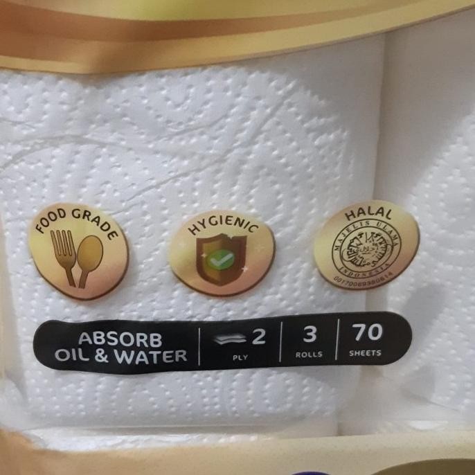 Diskon Paseo Tissue Dapur Isi 3 Roll-1 Dus-Grab Gojek Only