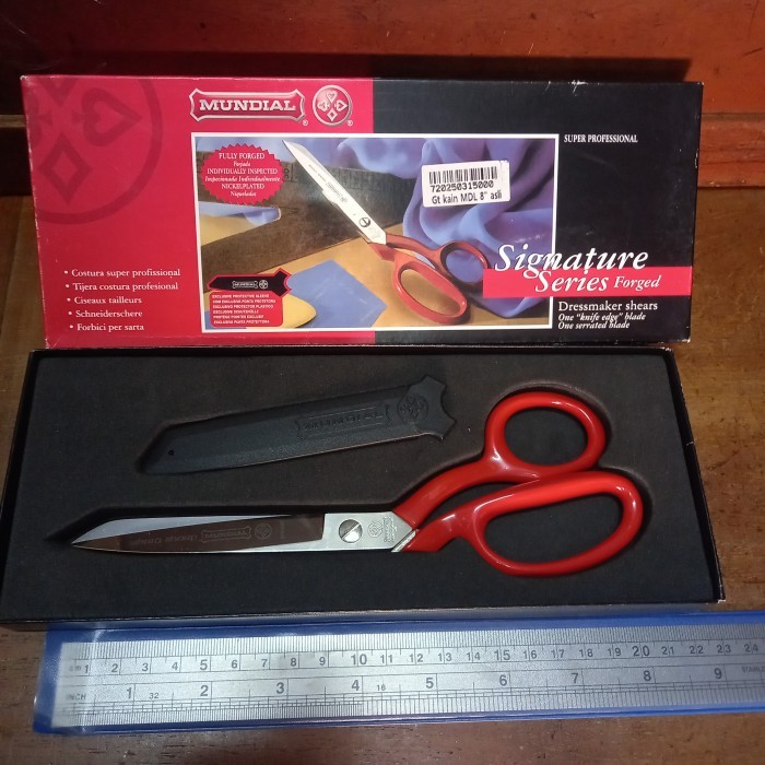 Gunting Kain Jahit Mundial Merah 8Inch 8 Inch Murah Laris