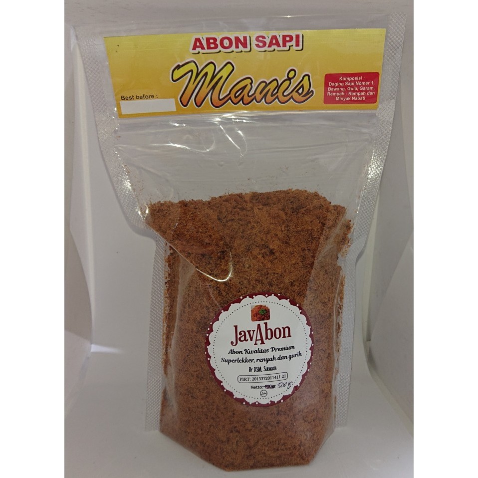 

JAVABON ABON SAPI MANIS/ORIGINAL (BEEF FLOSS) 500