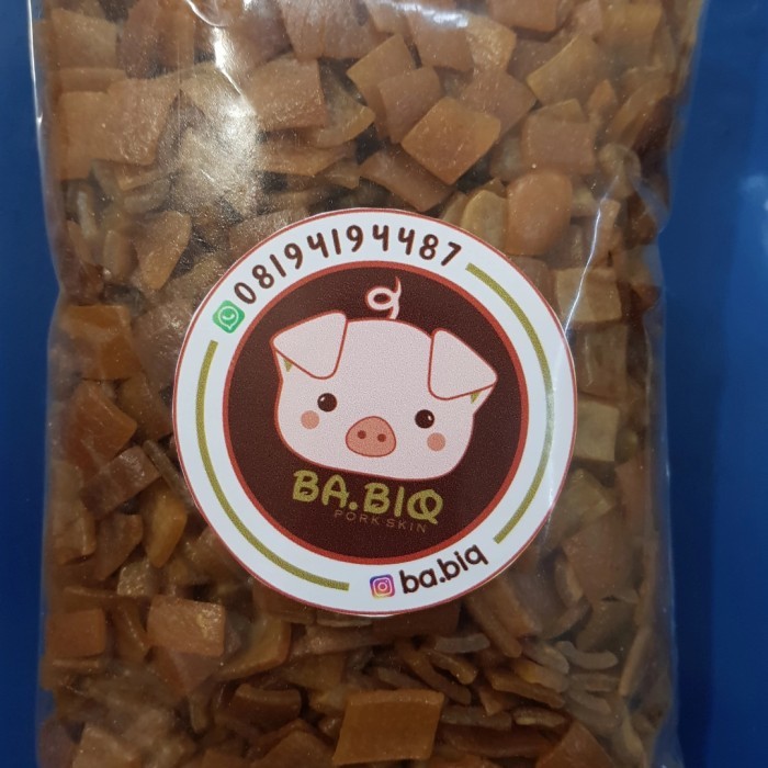 

KERUPUK KULIT BABI (NON HALAL) CHICARON DOROKDOK BABIQ MENTAH 1 KG