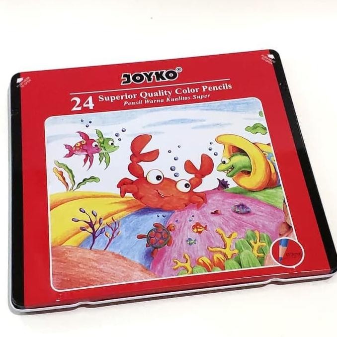 

------] PENSIL WARNA JOYKO KALENG 24 Warna Panjang