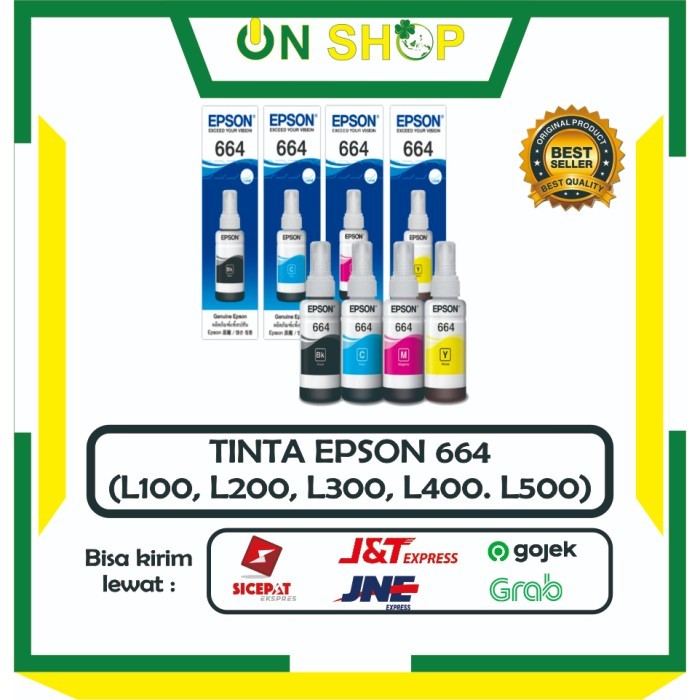 Tinta Epson 664 / Tinta Epson 664 / Tinta Epson 664 (L100, L200, L300,