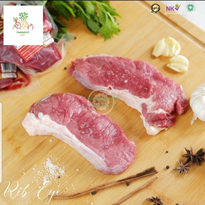 

Rib Eye Grass Fed Organik Daging Sapi Organik Wahyu Beef