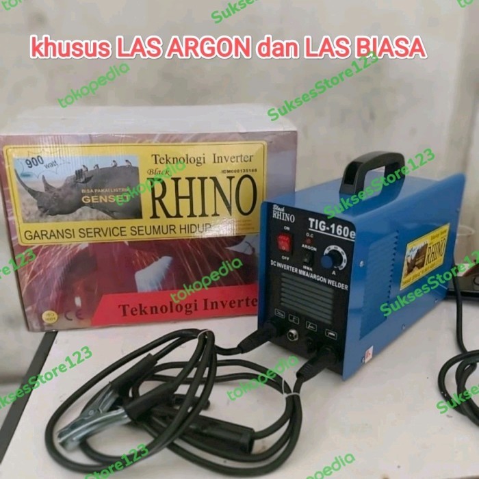 Mesin Las Inverter T 160 E Ampere Argon / MMA RHINO Travo T 160E