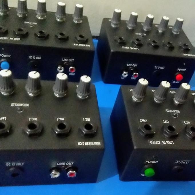 Murah Mini Mixer Rakitan 3Ch+1Stereo.