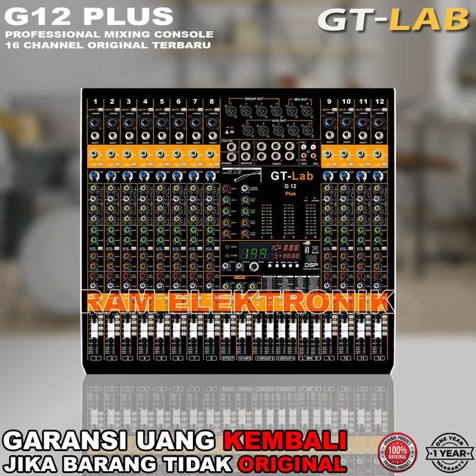 Murah Mixer Audio Gt Lab G12 G 12 12 Channel By Rdw Original