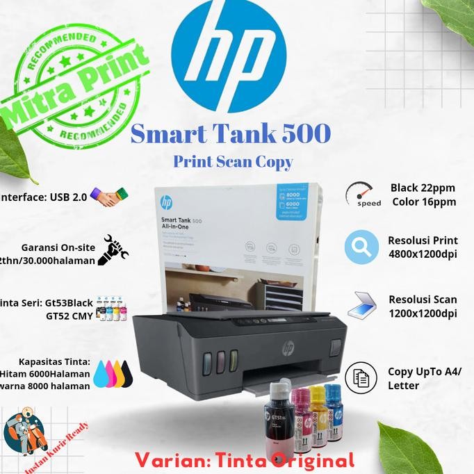 Printer Hp Smart Tank 500 Pengganti Printer Hp 315 All In One Tersedia