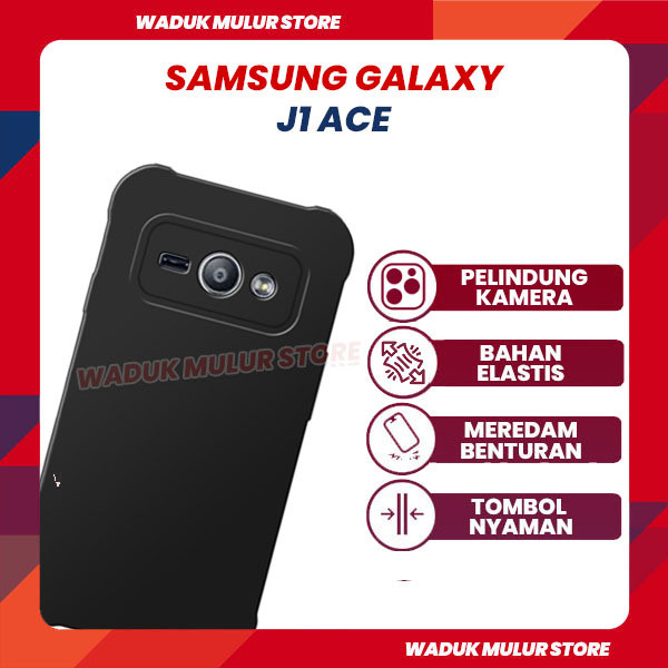 [WMS] Case Samsung Galaxy J1 Ace Softcase Pro Camera Protection Warna Hitam Doff Blackmatte BIG Cand