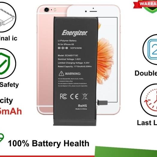 Energizer - Batre Baterai Battery iPhone 6s / 6s Plus Original Terlaris