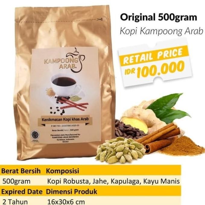 

cusss order] Kopi Kampoeng Arab Kemasan 500gr (Tanpa Gula) Kopinya Kopi Robusta