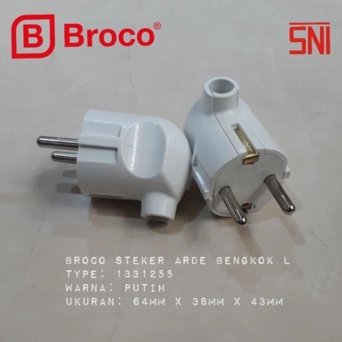 KABEL PERPANJANGAN TEBAL 2X1.5 Colokan BROCO 3 LB Saklar 1