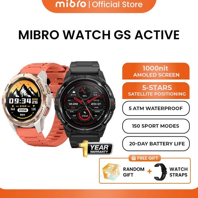 Mibro Official GS Active AMOLED HD Screen GPS Outdoor Sport Jam Tangan