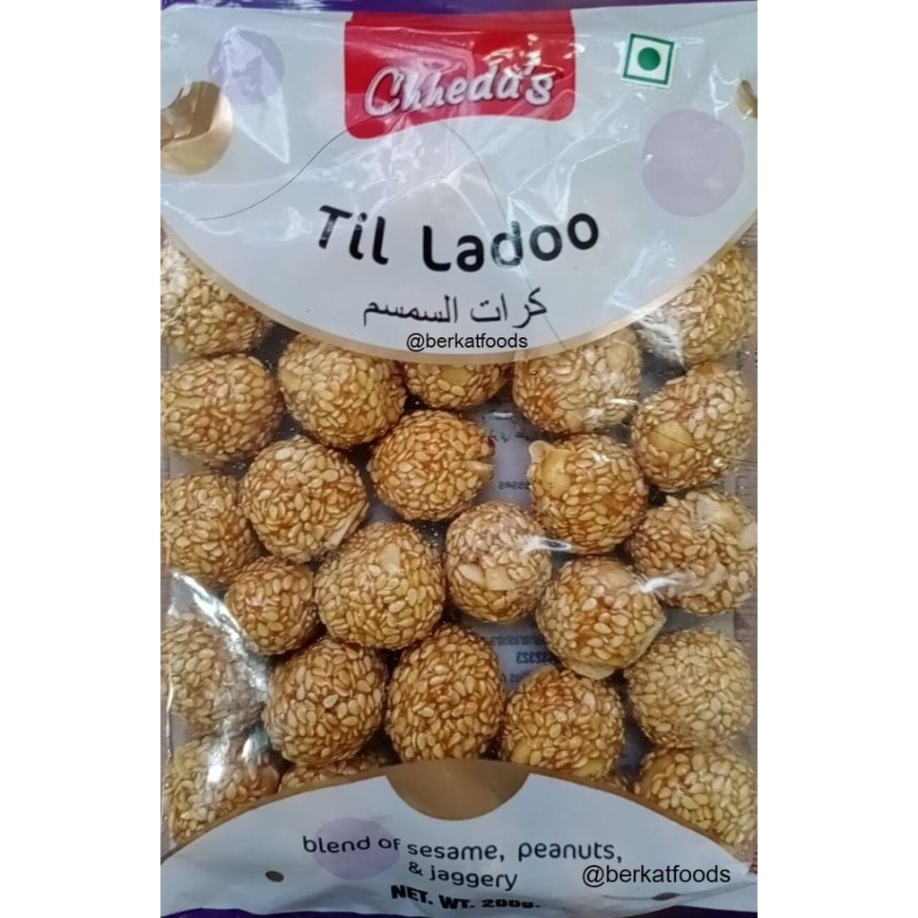 

_^_^_^] Til Ladoo Chheda's / Cemilan Manisan Wijen India Laduu Sesame Chhedas