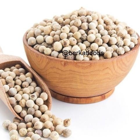 

{{{{}}] Lada Putih Biji Utuh / White Pepper Whole / Merica Peppers BerkatFoods